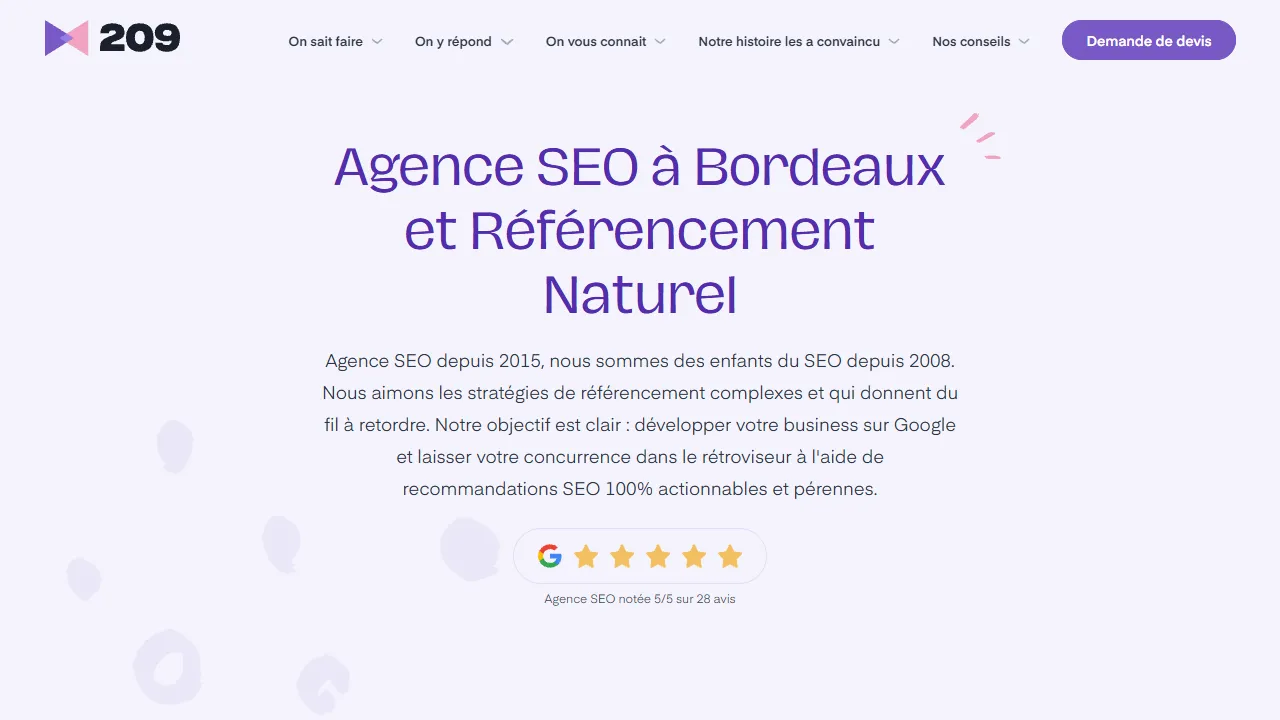 Screenshot of 209 AGENCY