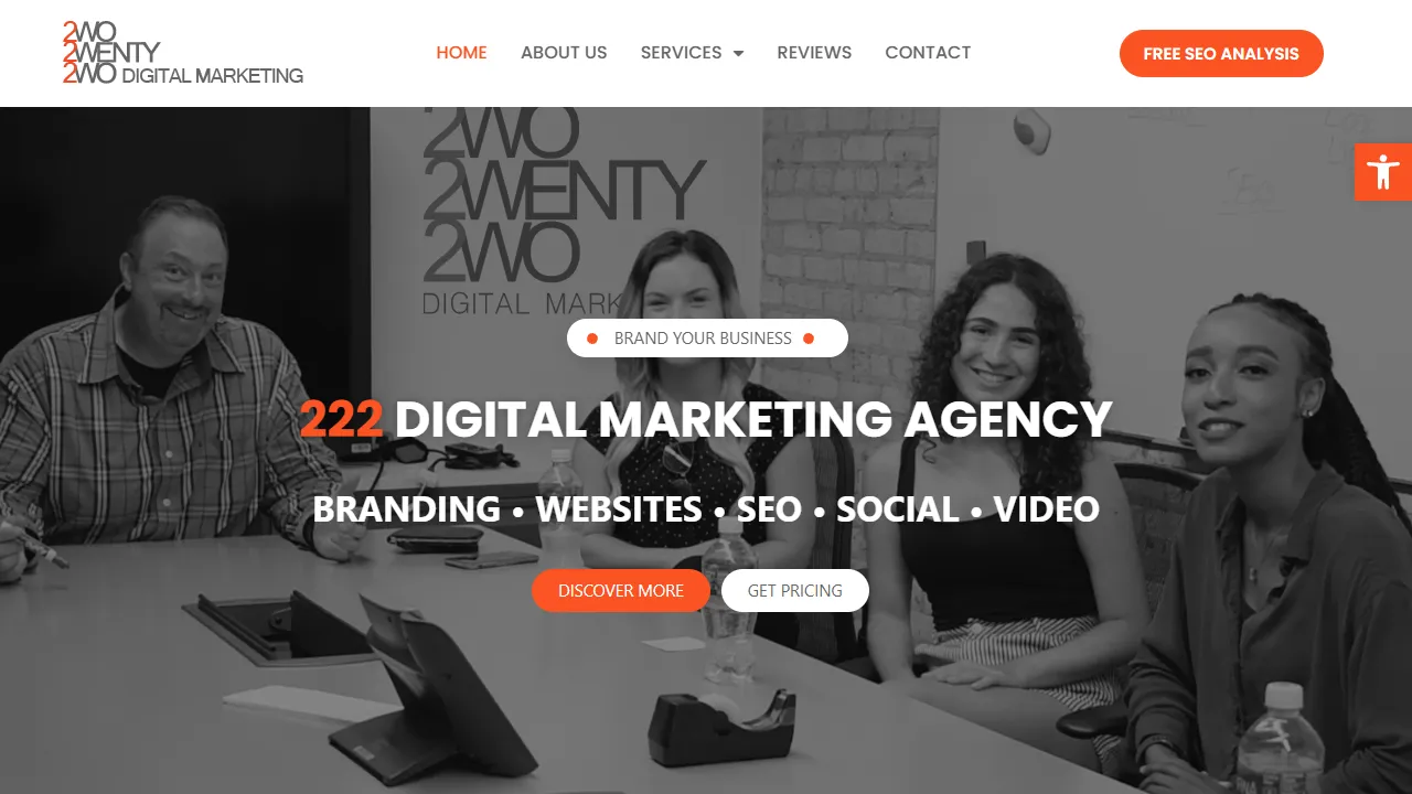 Screenshot of 222 Digital Marketing Agency Chicago