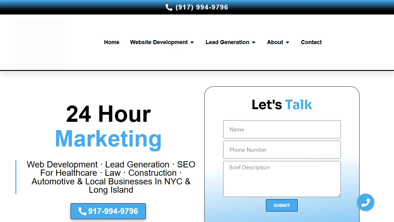 Screenshot of 24 Hour Marketing