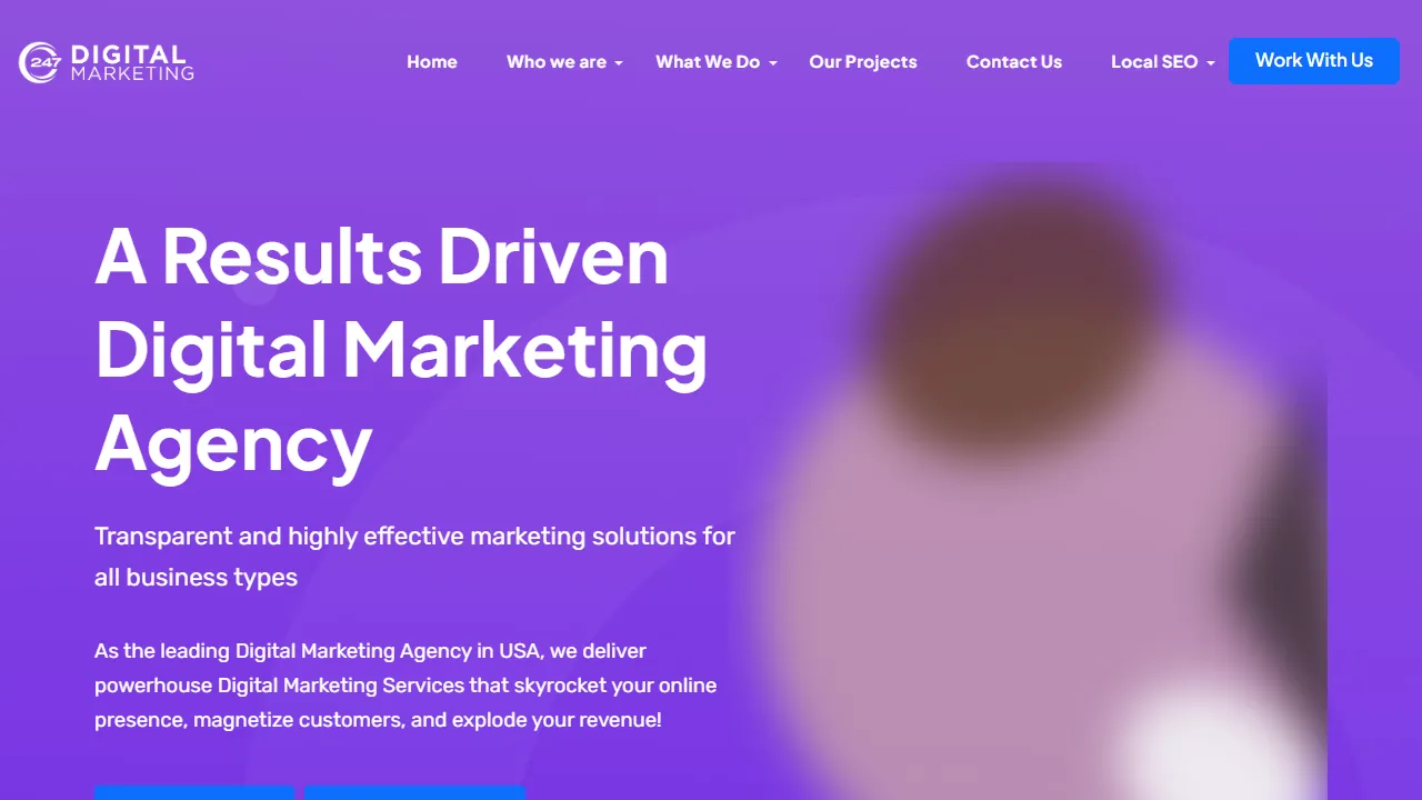 Screenshot of 247 Digital Marketing Agency