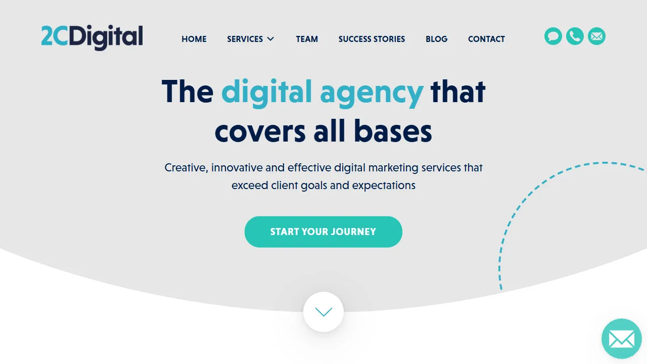 Screenshot of 2C Digital Marketing