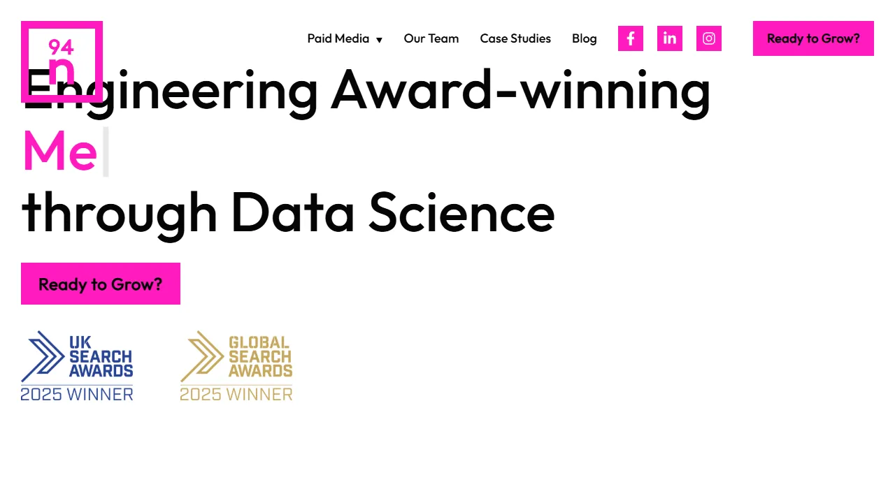 Screenshot of 94n Digital