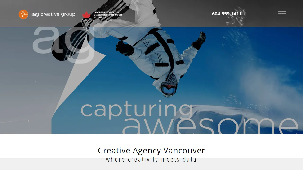 Screenshot of a&g creative group