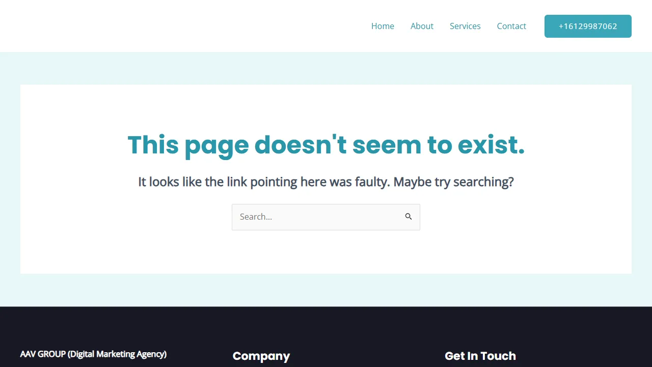 Screenshot of AAV Digital Marketing