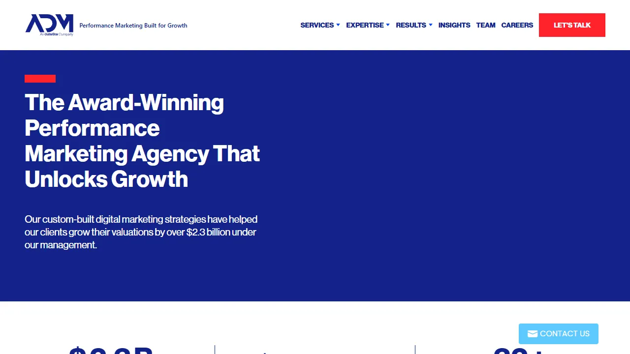 Screenshot of Accelerated Digital Media