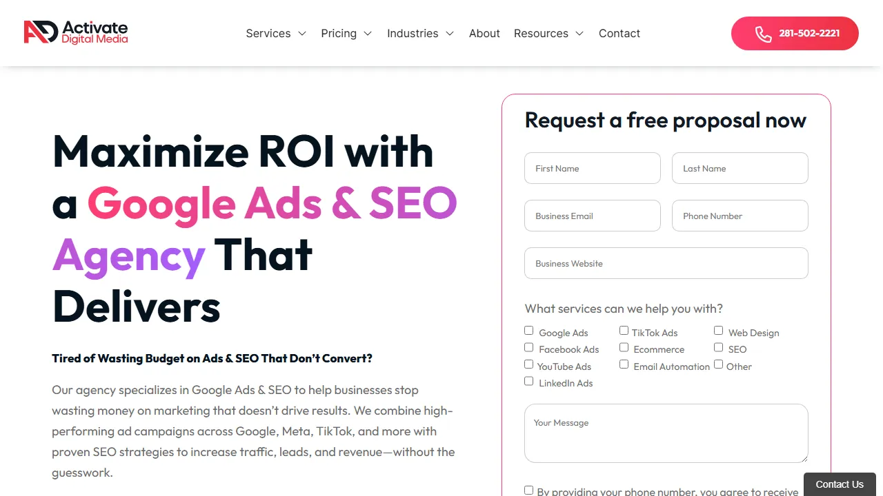 Screenshot of Activate Digital Media