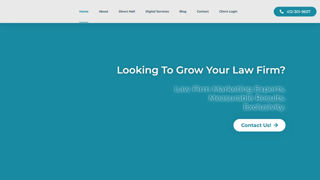 Screenshot of Acumen Legal Marketing