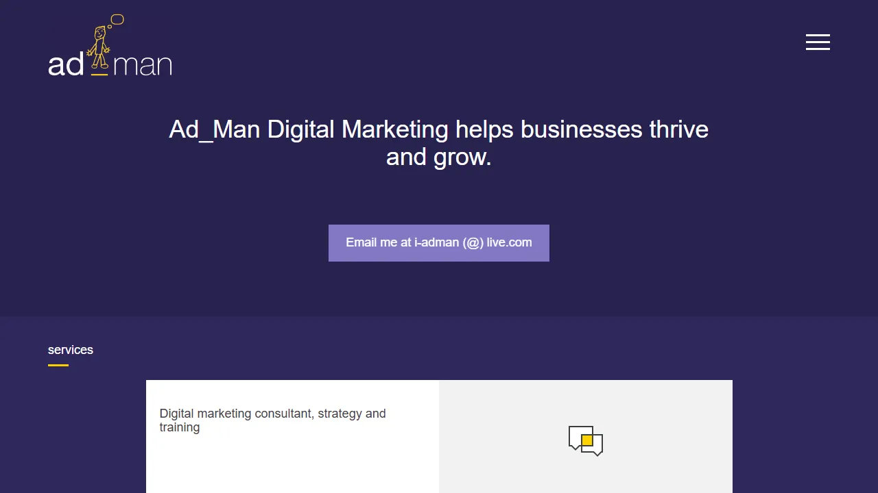 Screenshot of Ad_Man Digital Marketing