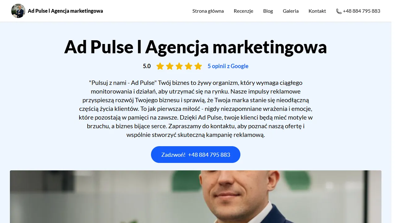 Screenshot of Ad Pulse l Agencja marketingowa