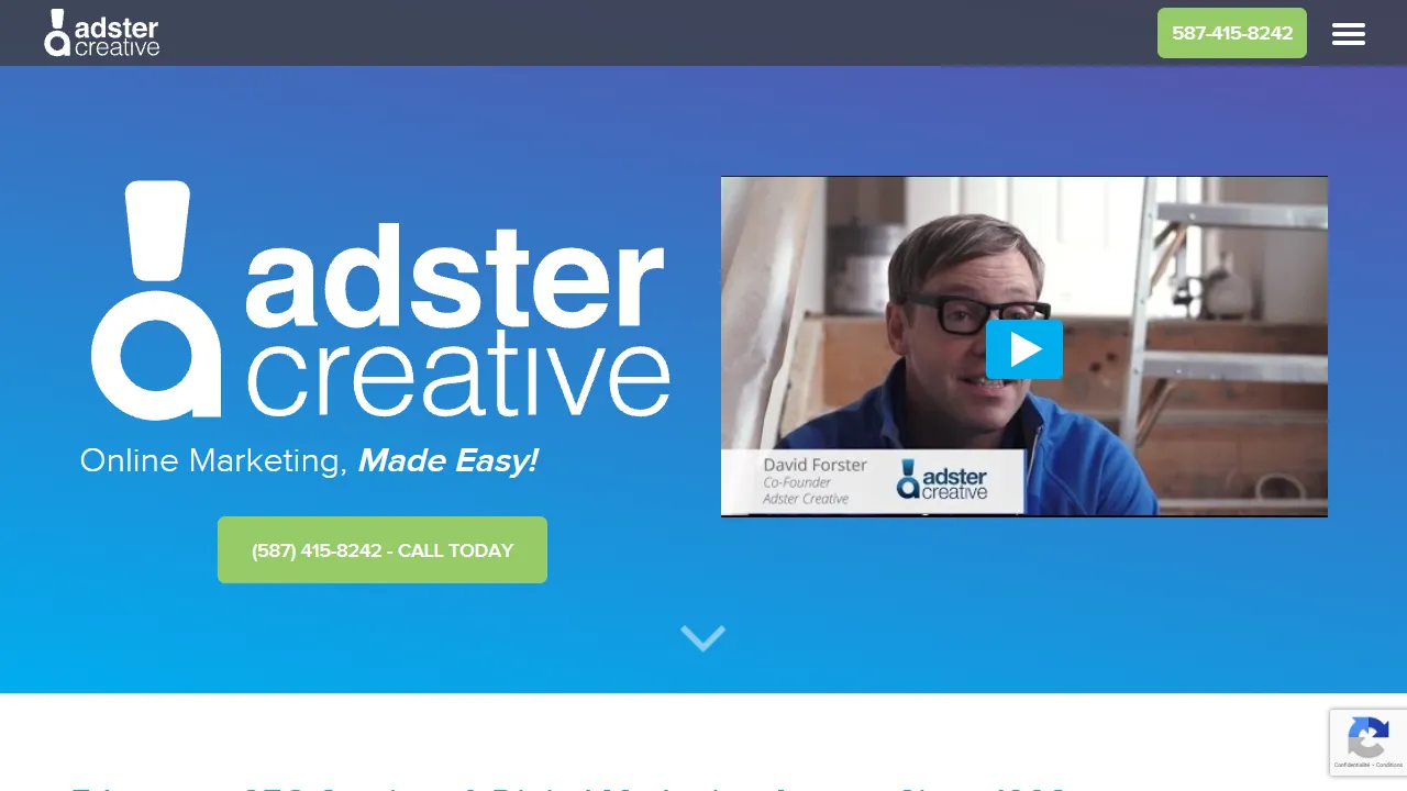 Screenshot of Adster Creative