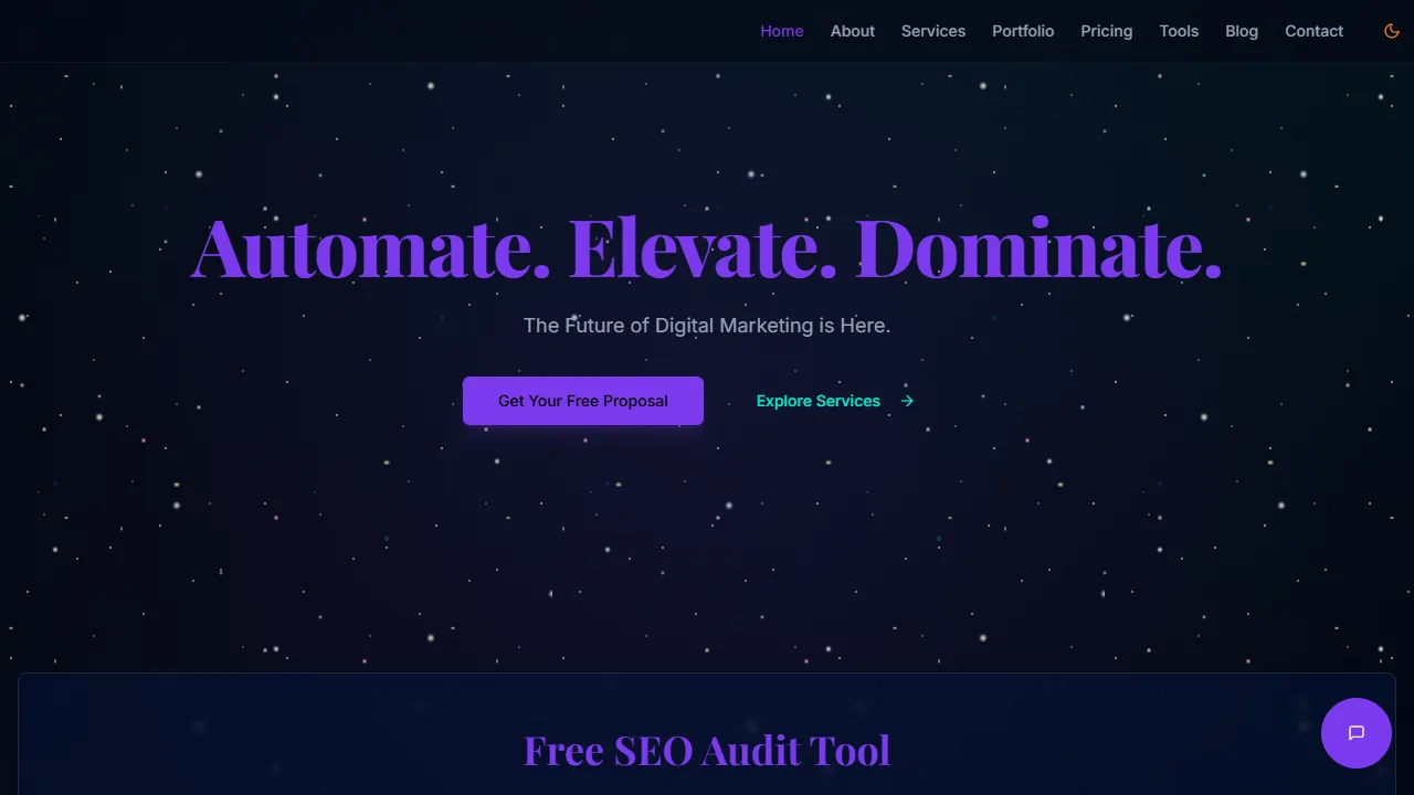 Screenshot of Adsverse | Top Digital Marketing agency | Automation agency in indore