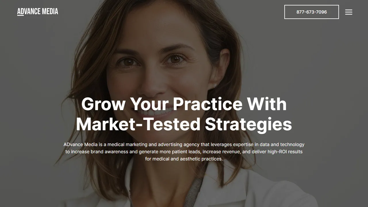 Screenshot of ADvance Media