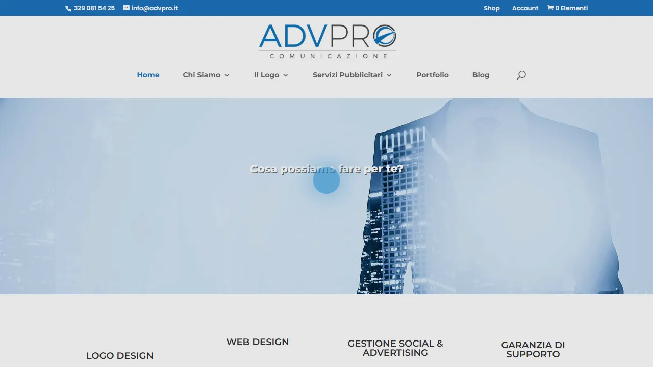 Screenshot of ADVPRO Comunicazione e Pubblicità