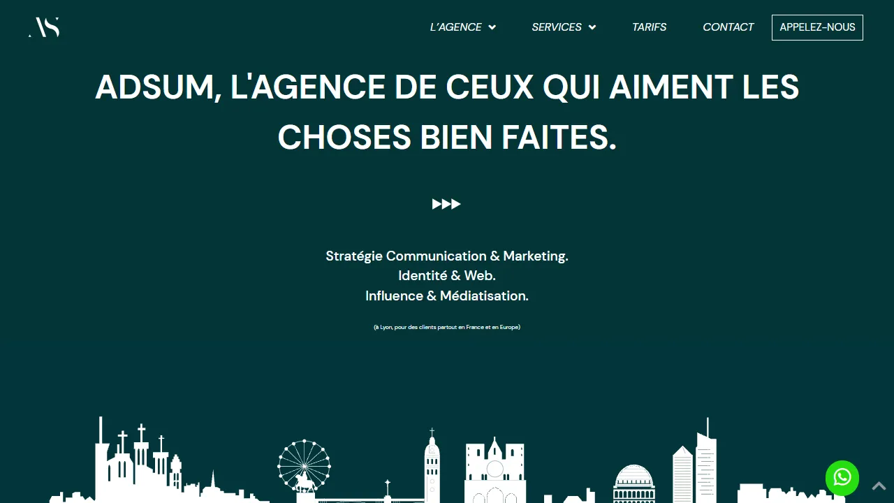 Screenshot of Agence AdSum