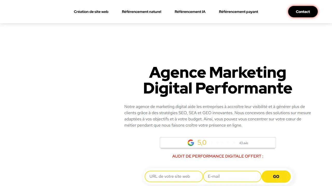 Screenshot of ✅ Agence de marketing digital - Drift Digital Paris