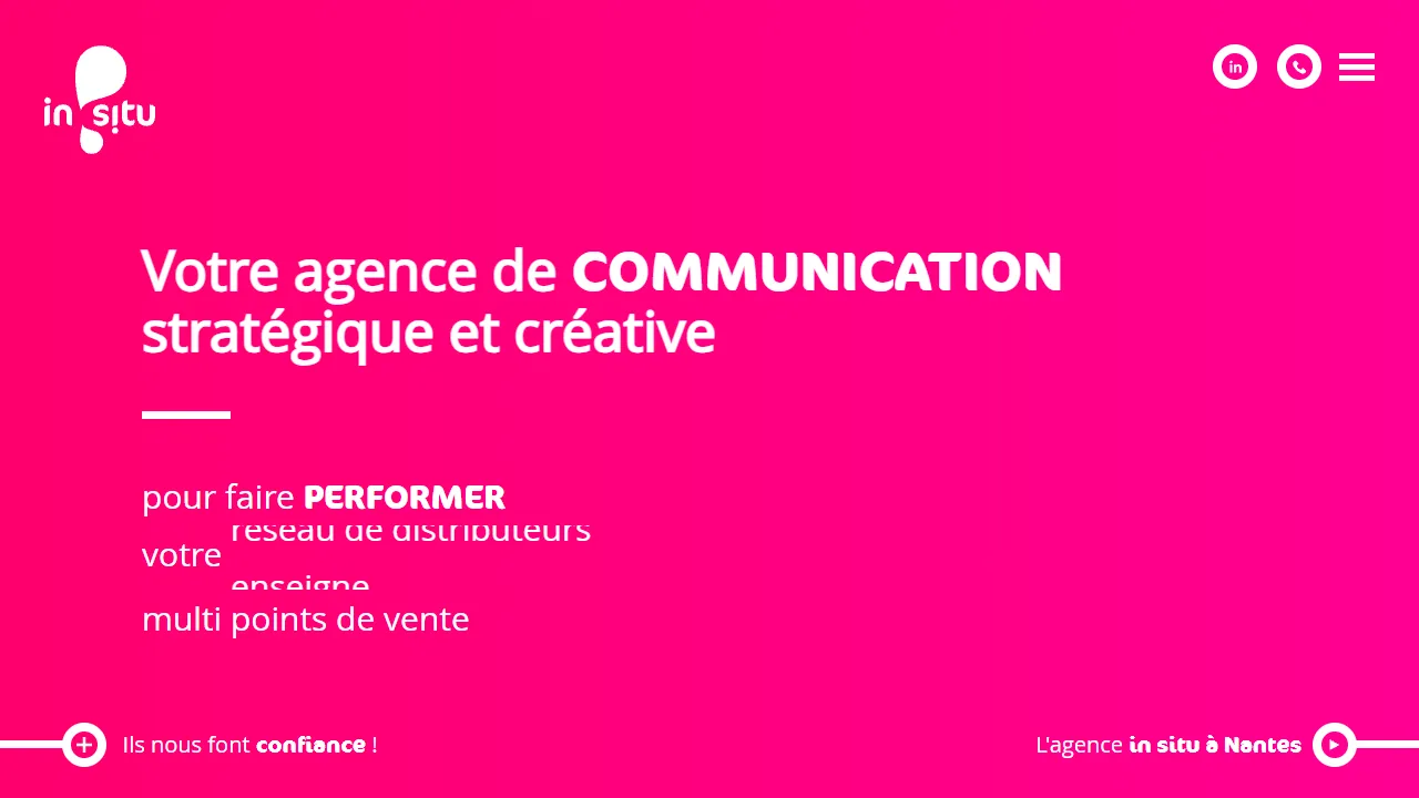 Screenshot of Agence In Situ | Communication stratégique & créative