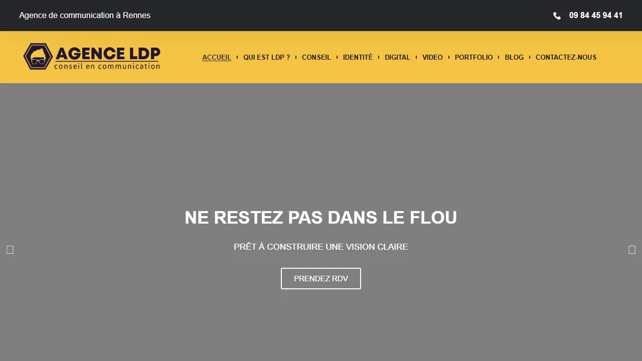 Screenshot of AGENCE LDP - Agence de communication à Rennes
