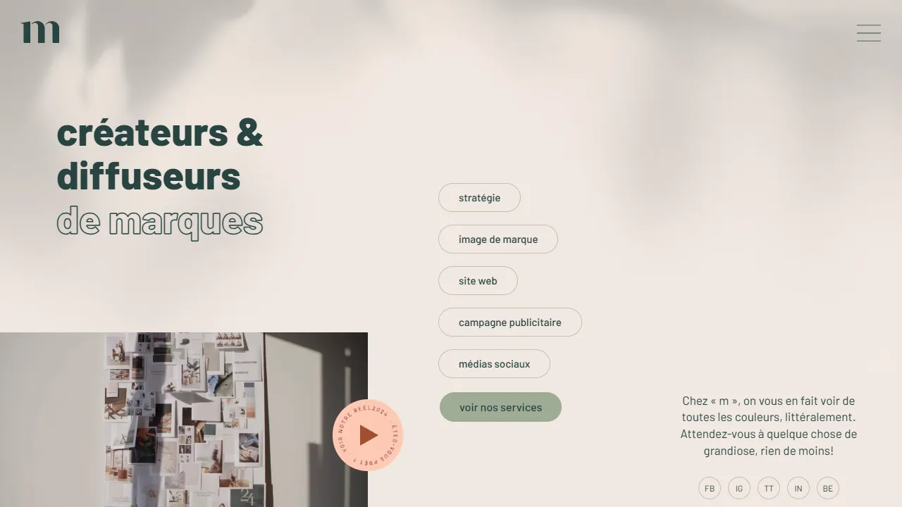 Screenshot of agence m