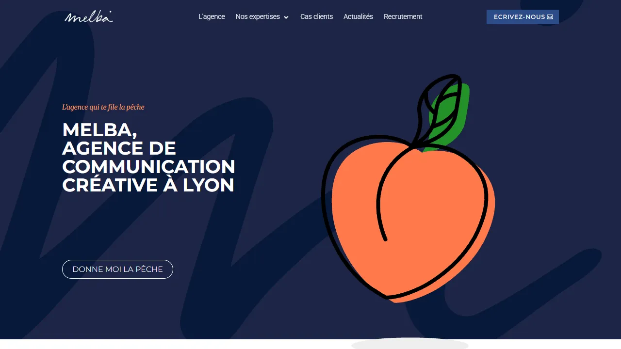 Screenshot of Agence Melba