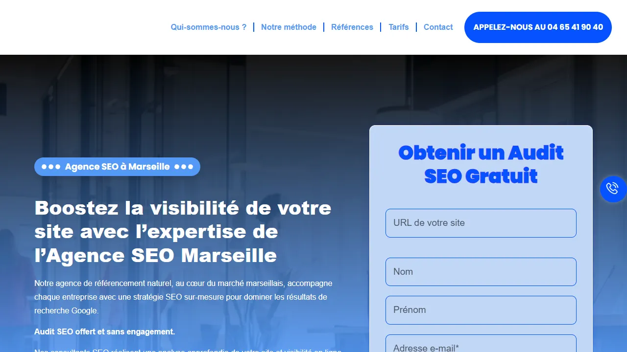 Screenshot of Agence SEO Marseille
