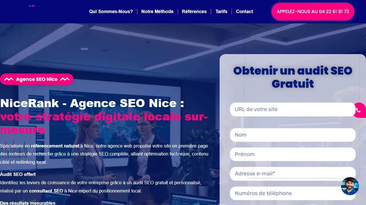Screenshot of Agence SEO Nice