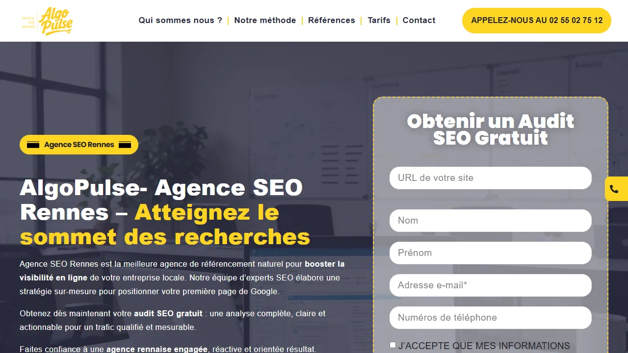 Screenshot of Agence SEO Rennes