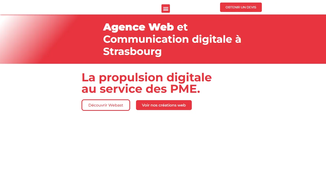 Screenshot of Agence WEBAST