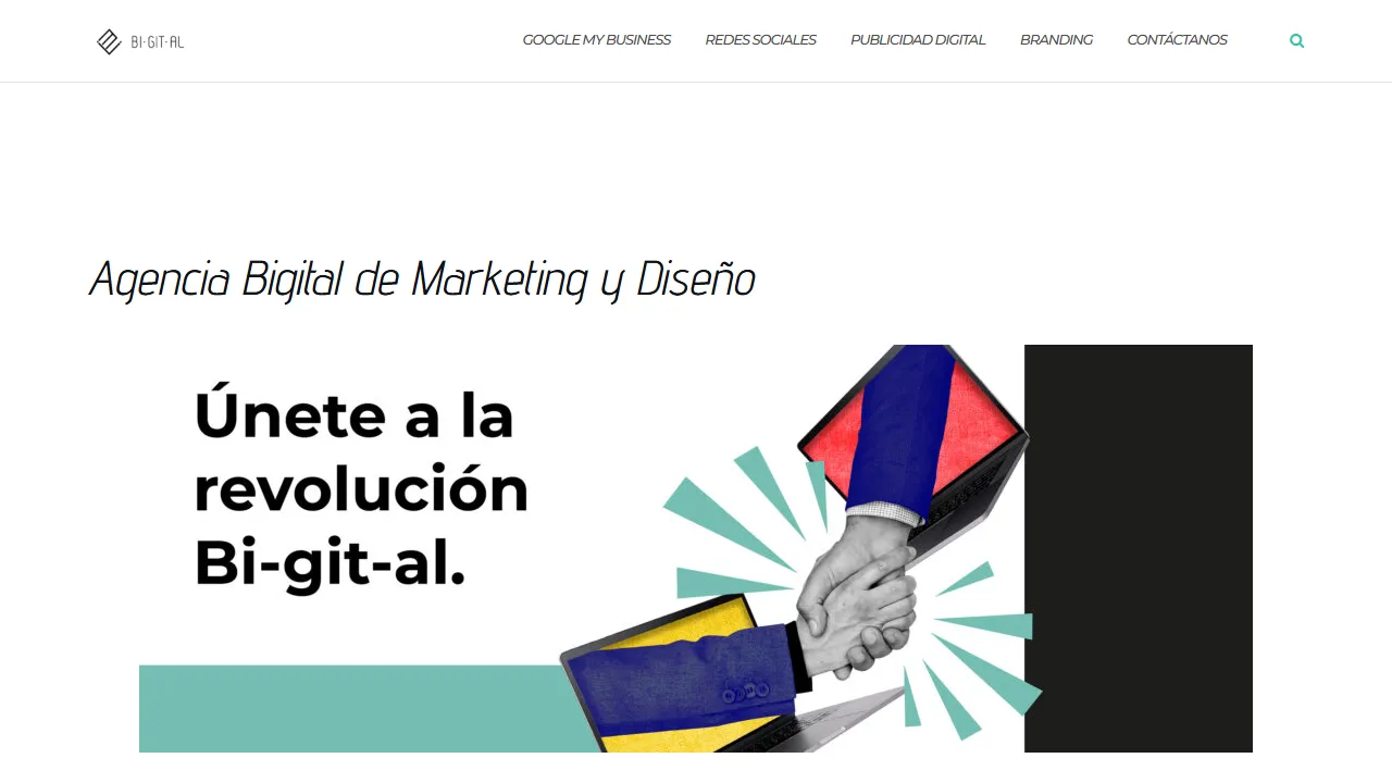 Screenshot of Agencia Bigital