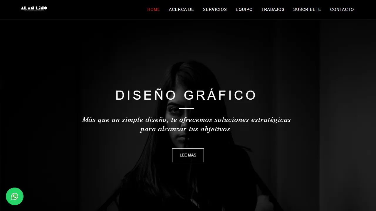 Screenshot of Agencia de Comunicaciones y Marketing Estratégico - Alan Lino