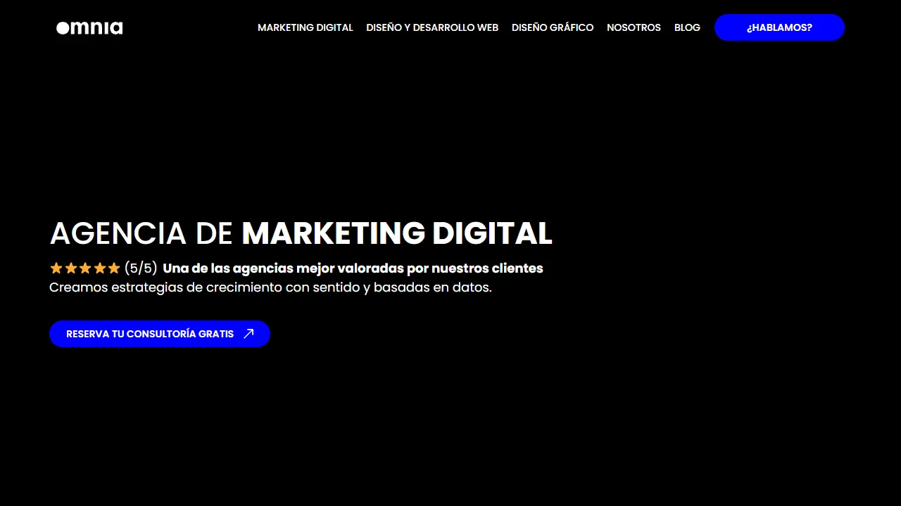 Screenshot of Agencia Omnia | Marketing Digital