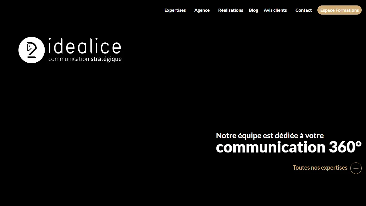 Screenshot of Agency Idealice