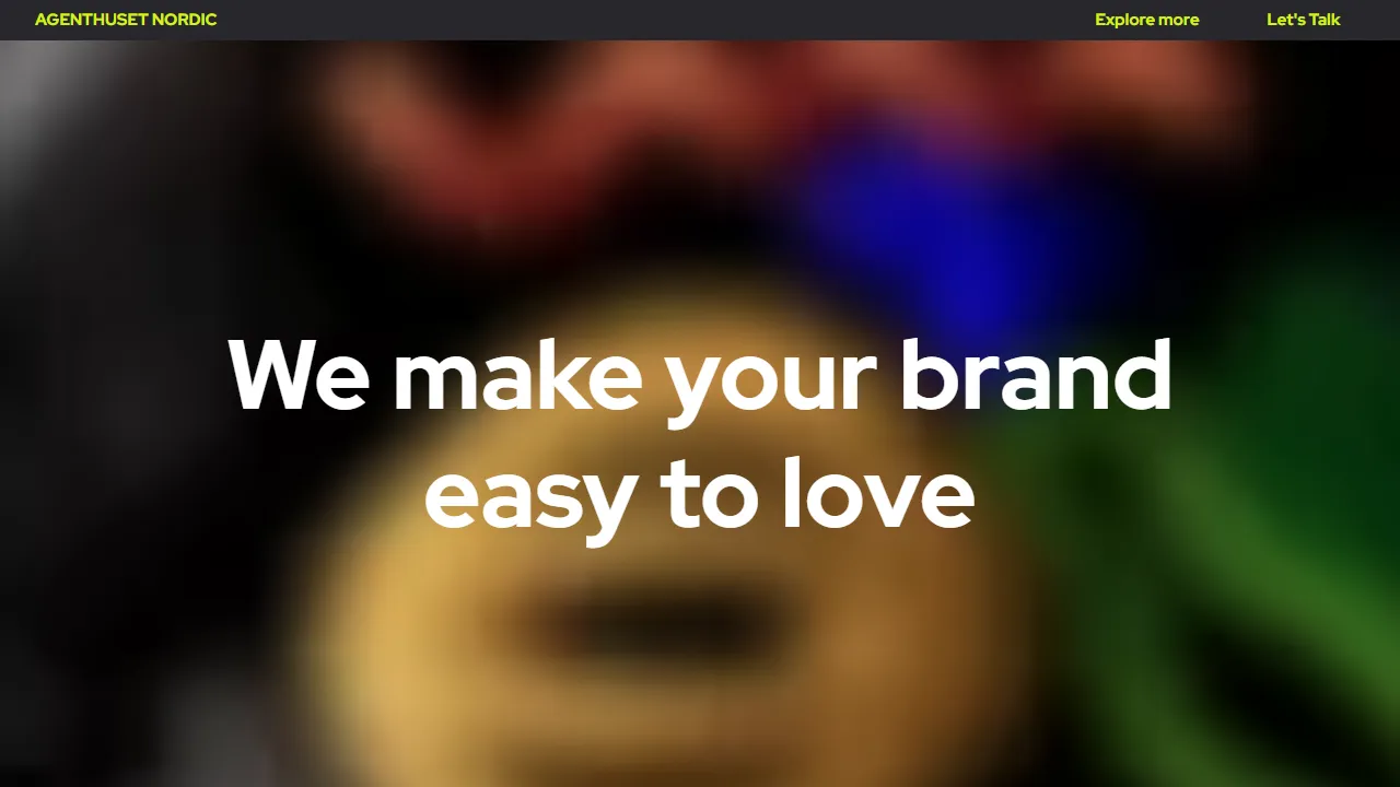 Screenshot of Agenthuset Nordic