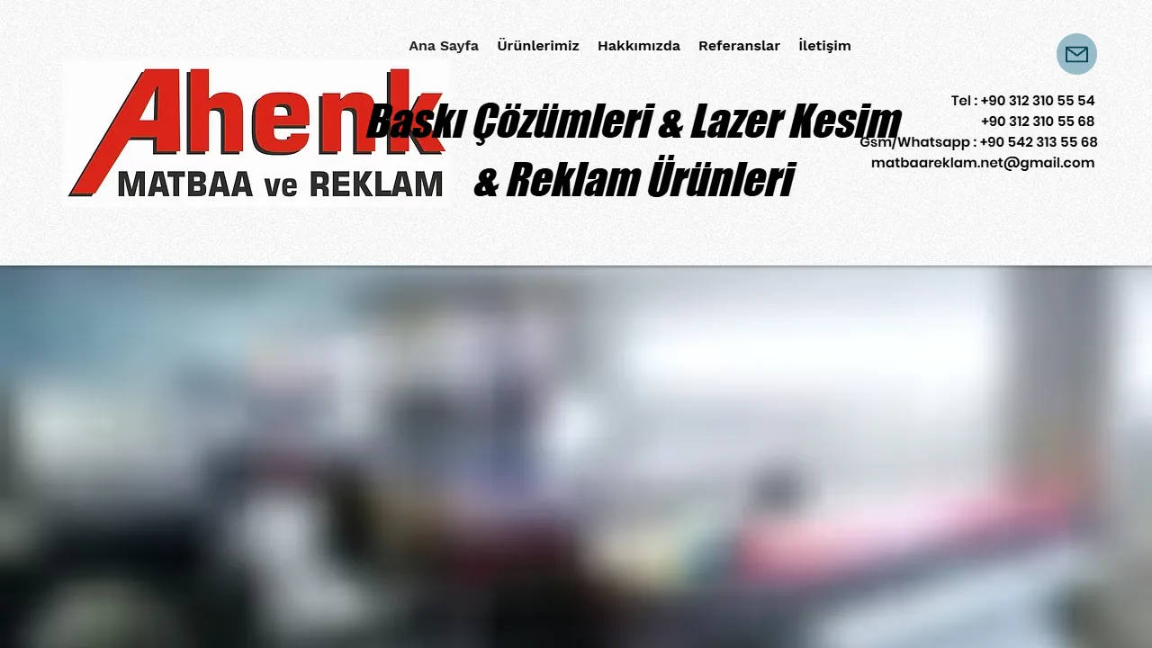 Screenshot of Ahenk Reklam