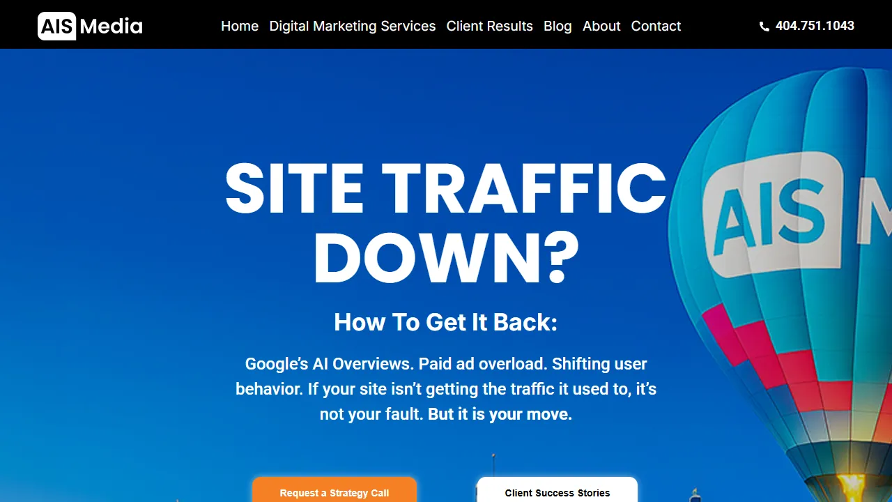 Screenshot of AIS Media