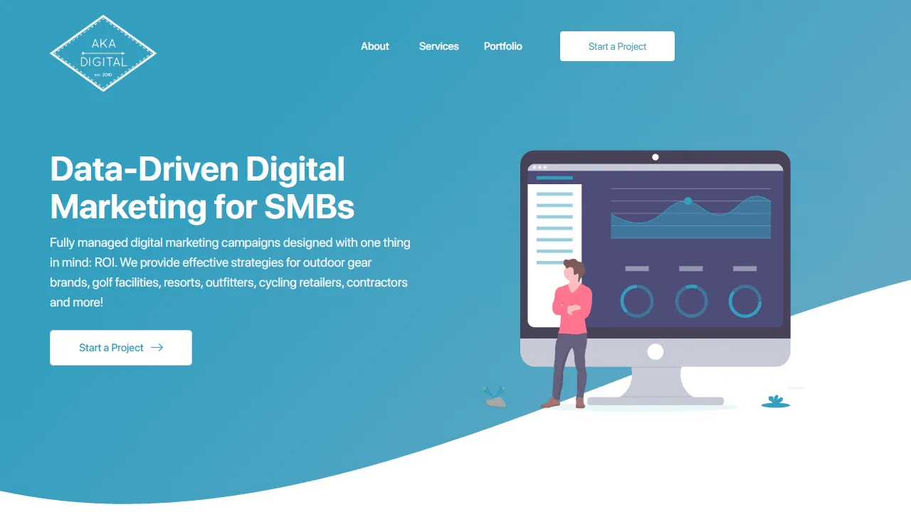 Screenshot of AKA DIGITAL Marketing