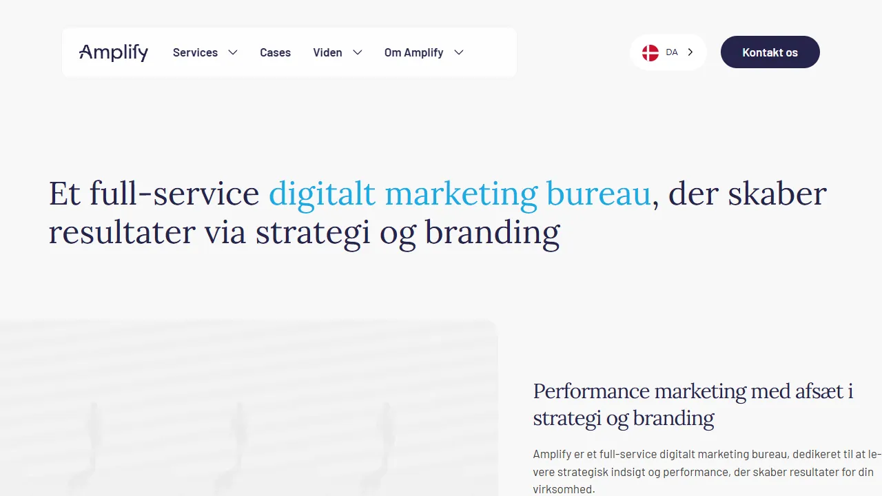 Screenshot of Amplify