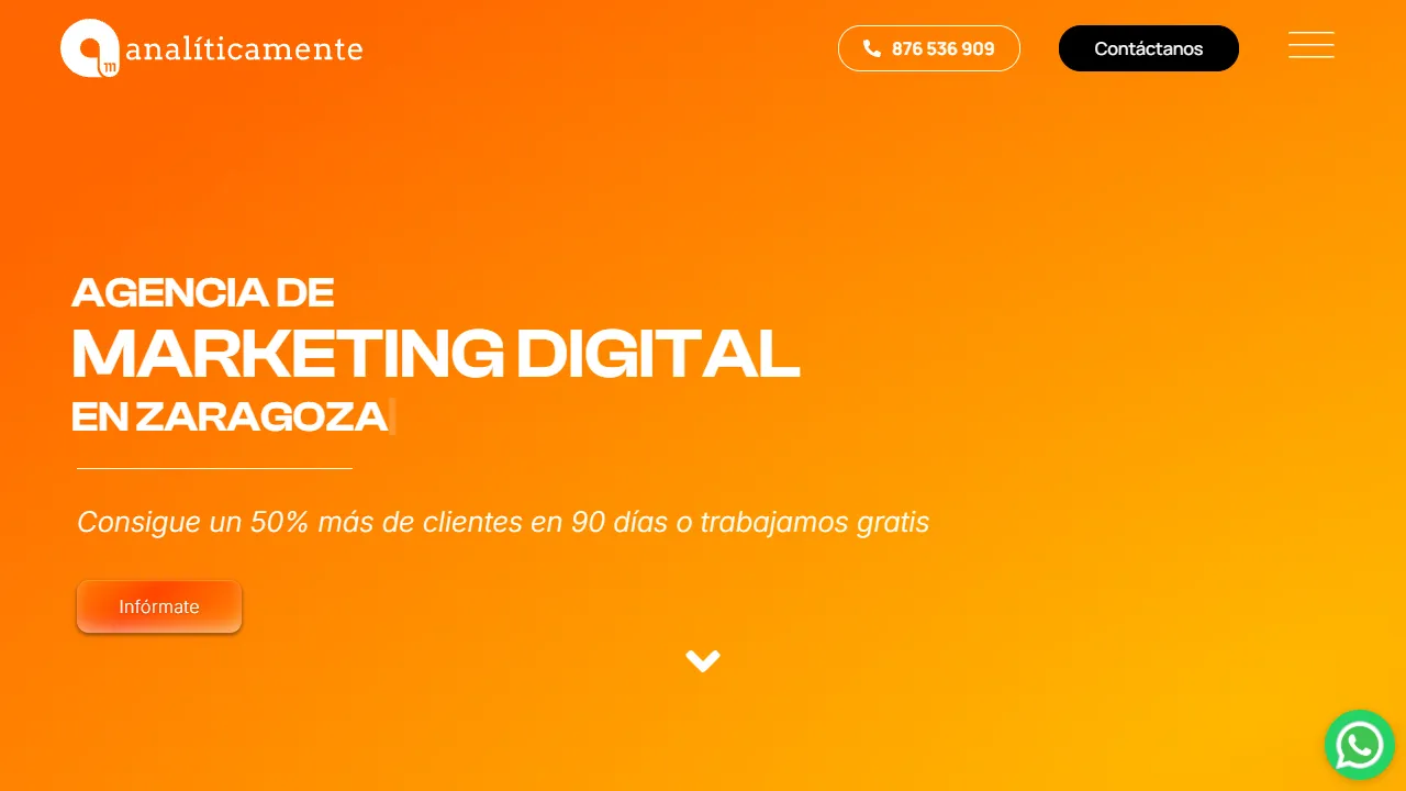 Screenshot of Analíticamente - Agencia Marketing Digital Madrid