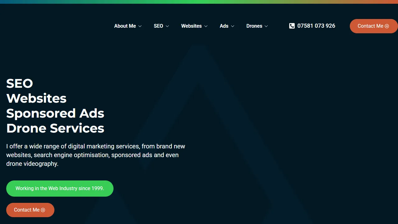 Screenshot of Andy Morley SEO & Website Design