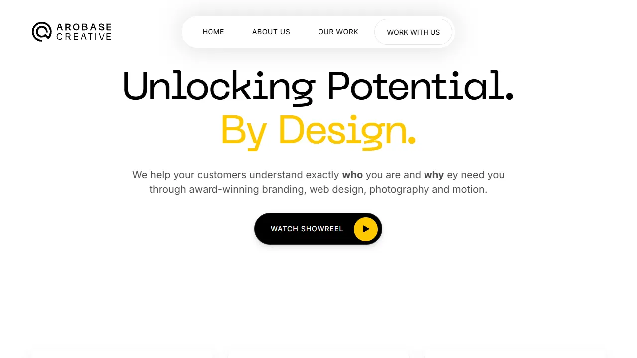 Screenshot of Arobase Creative