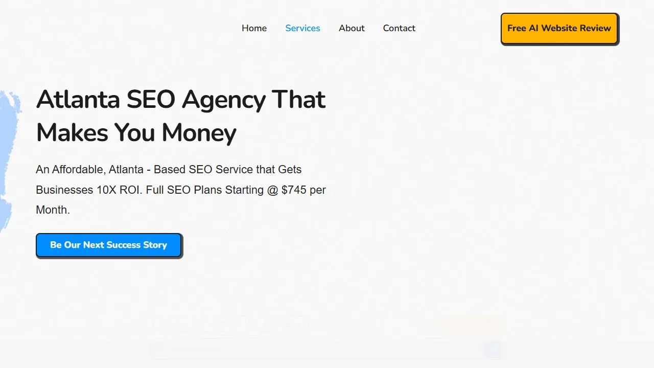 Screenshot of Atlanta SEO by Web Chimpy