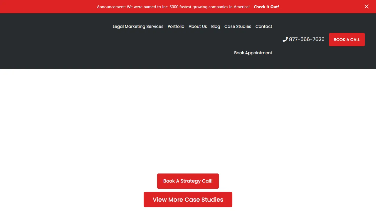 Screenshot of Attorney Marketing Network