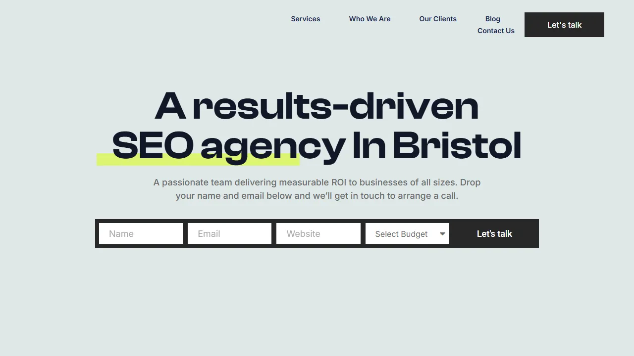 Screenshot of Audeo Digital Marketing Agency