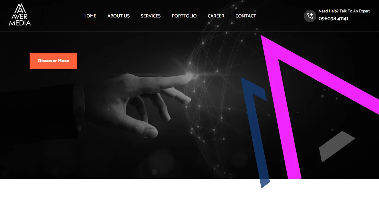 Screenshot of Aver Media Advertising & Activations Agency