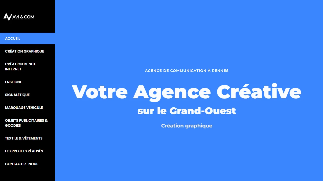 Screenshot of AVI AND COM - Agence de communication globale