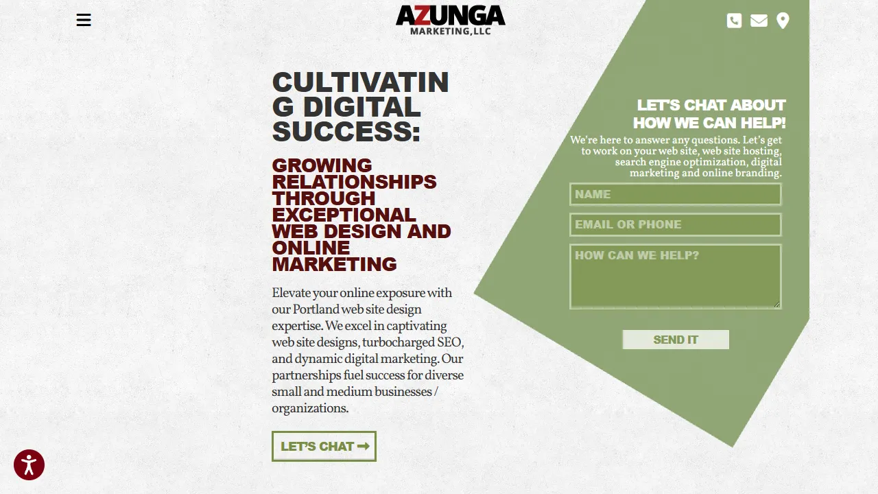 Screenshot of Azunga Marketing LLC