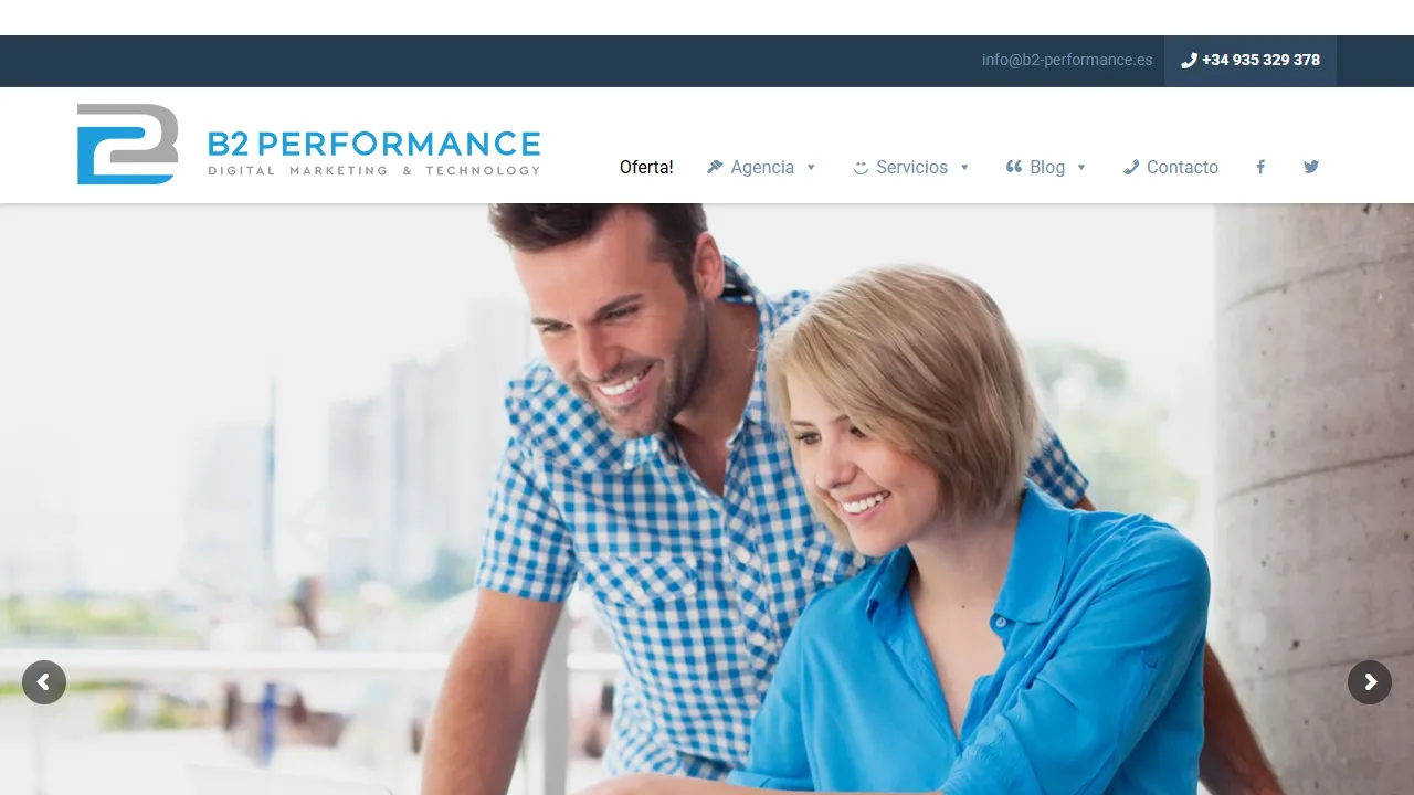 Screenshot of B2 Performance | agencia de marketing digital internacional