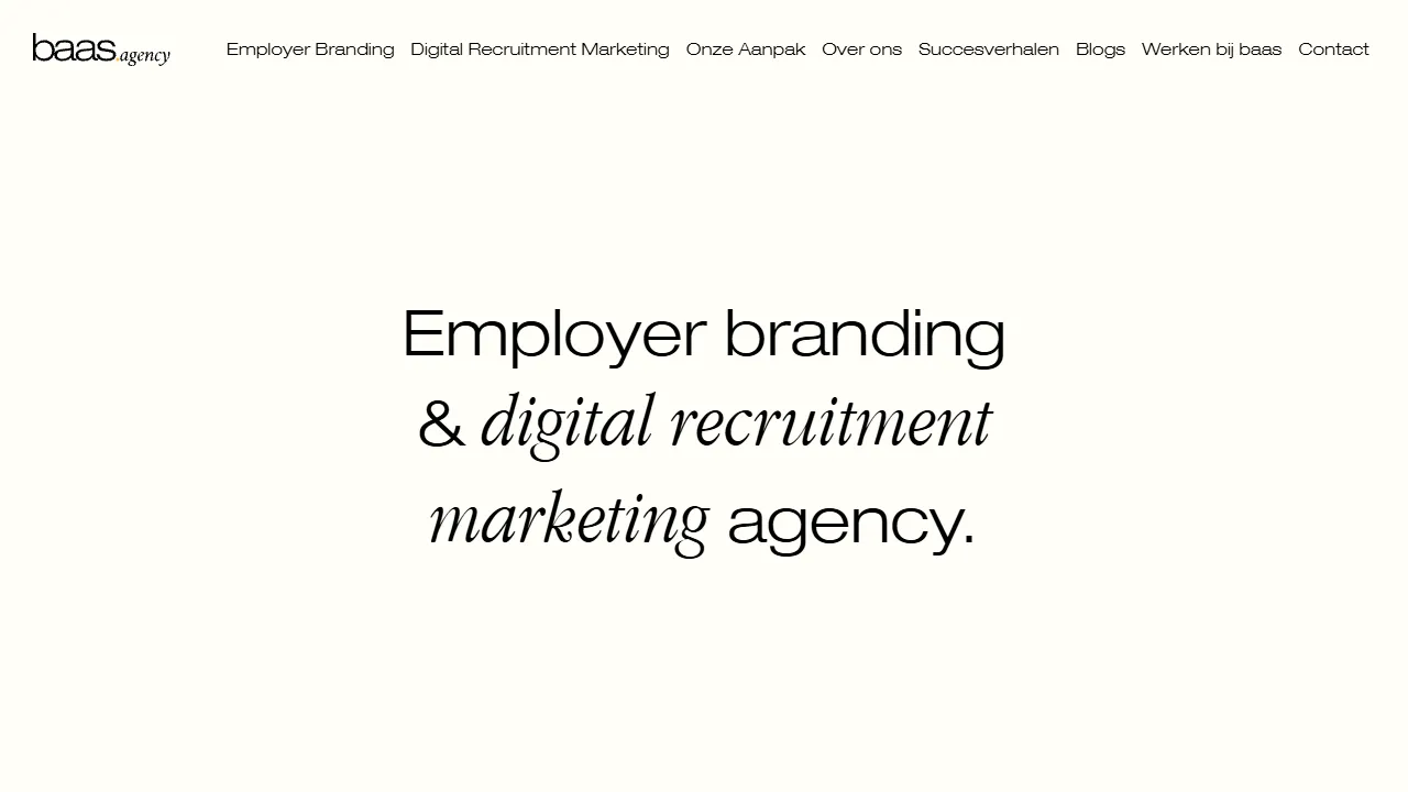 Screenshot of baas.agency