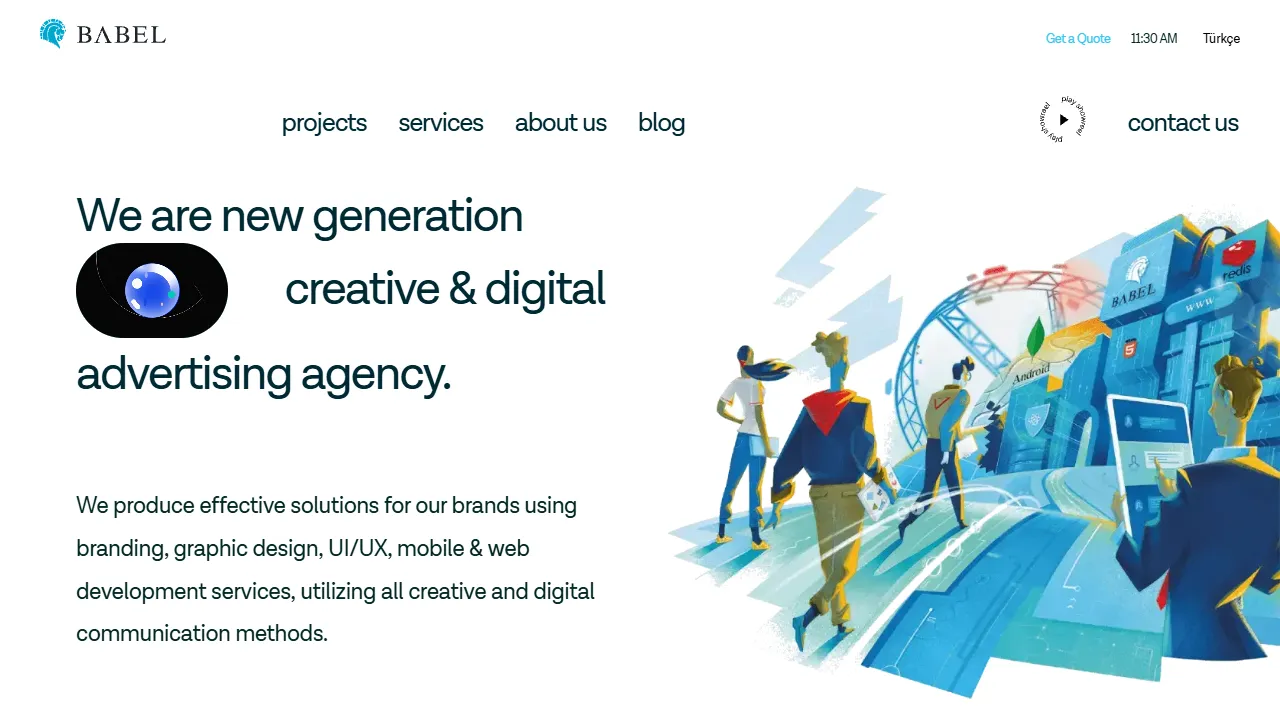 Screenshot of Babel Reklam Ajansı