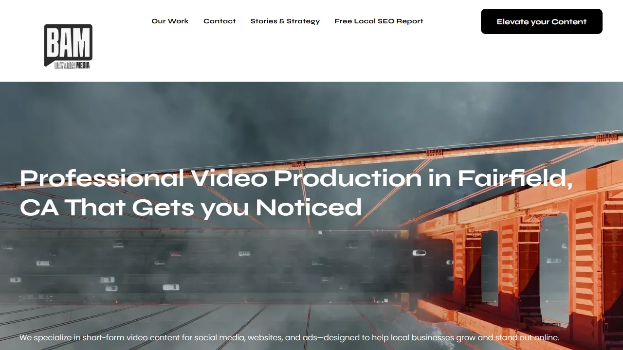 Screenshot of Bay Area Media Inc