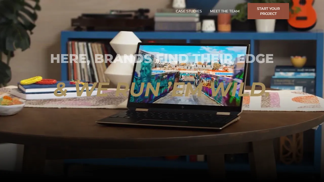 Screenshot of Bear Hands Media